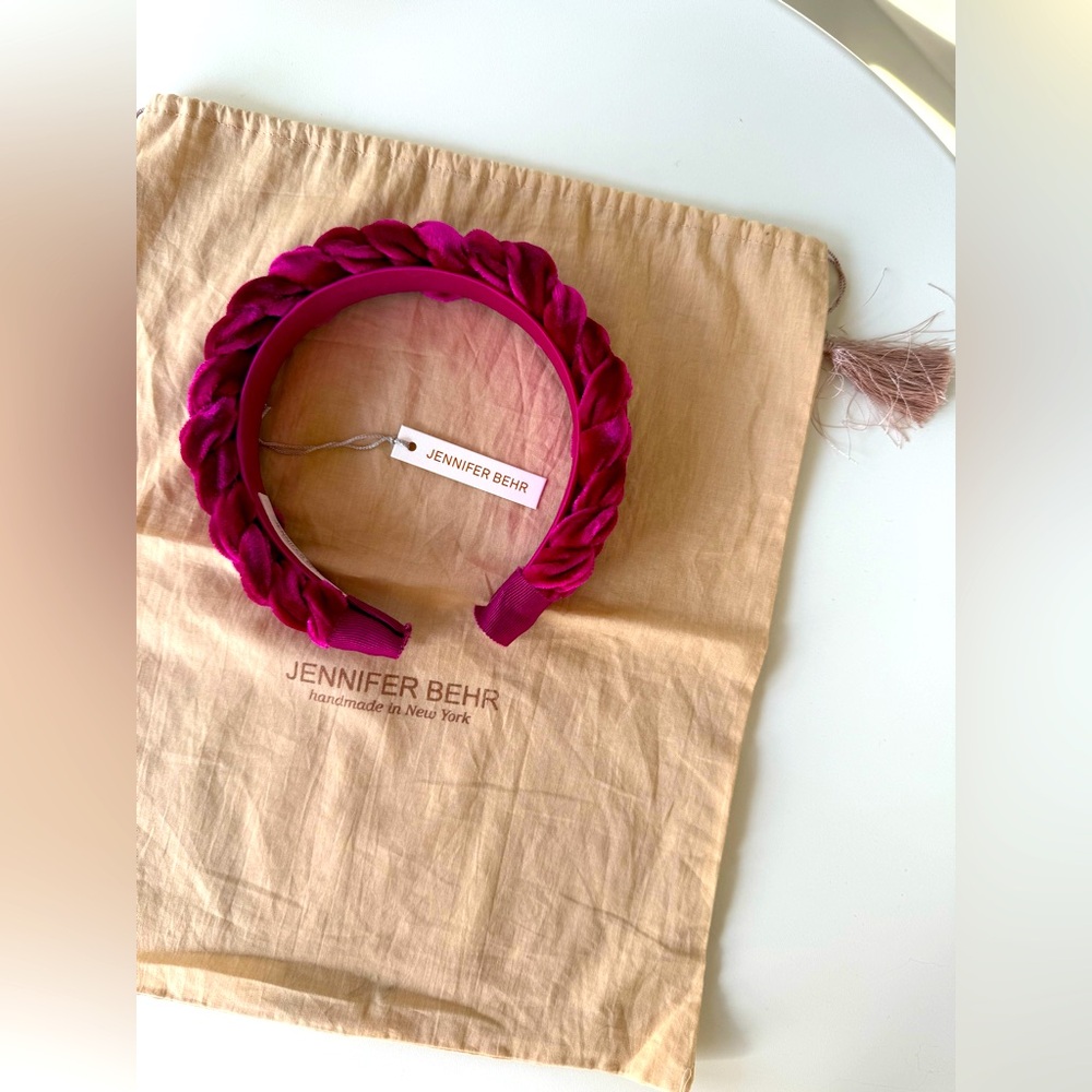 Jennifer Behr, Lorilei Headband in Fuchsia!